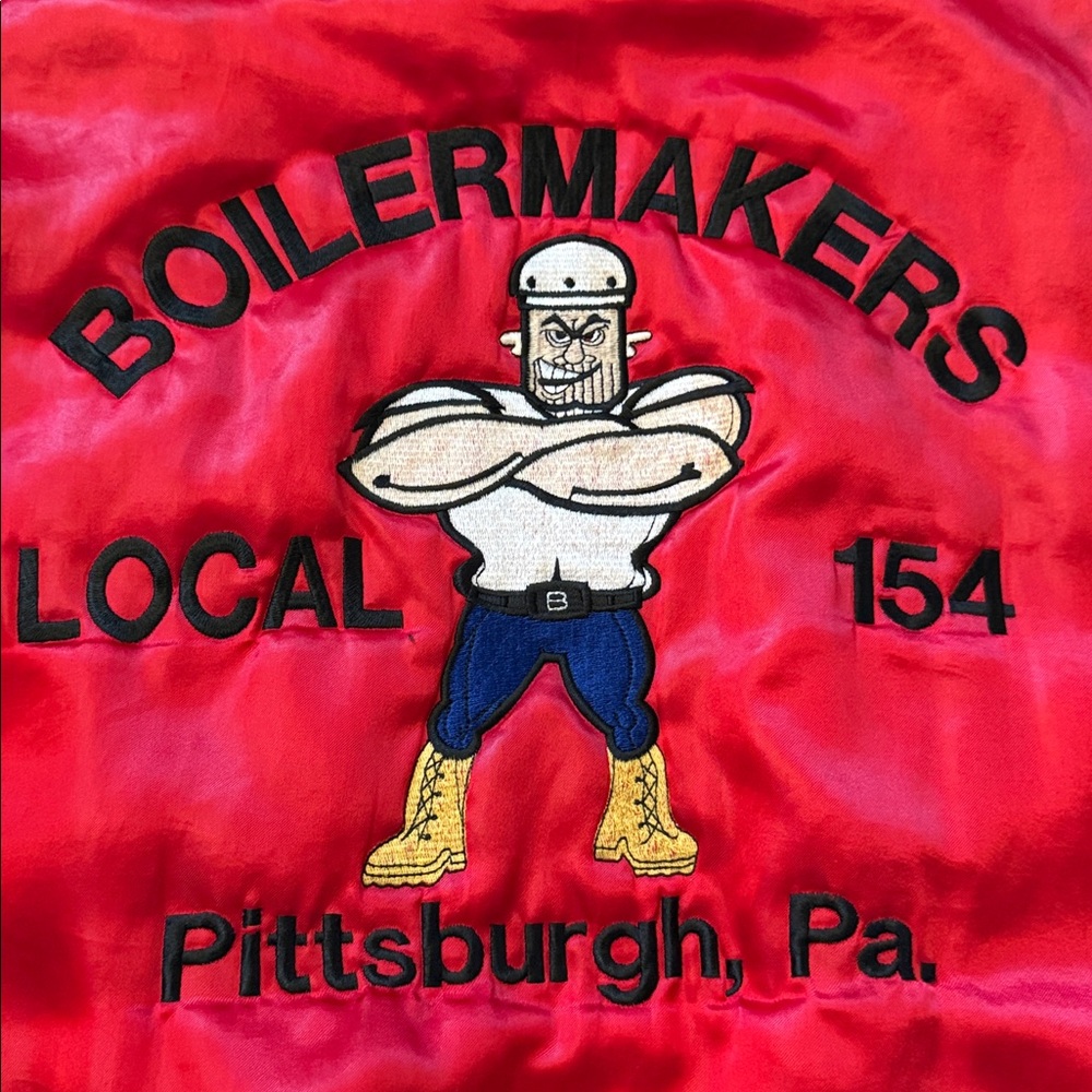 80’s Boilermakers Vintage Varsity Bomber Jacket - Picture 2 of 14